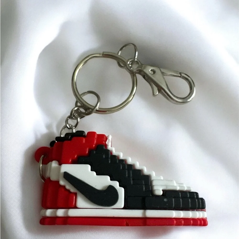 Red and Black Sneaker Keychain
